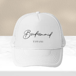 Bridesmaid Personalisiert Chic Minimalistische Hoc Truckerkappe