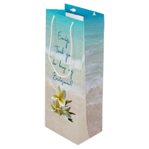 Bridesmaid Personalisiert Danke von Bride Geschenktüte Für Weinflaschen