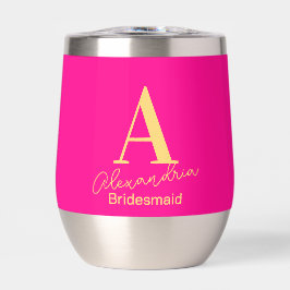 Bridesmaid Personalisiert Modern Monogram