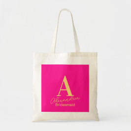 Bridesmaid Personalisiert Modern Monogram Tragetasche