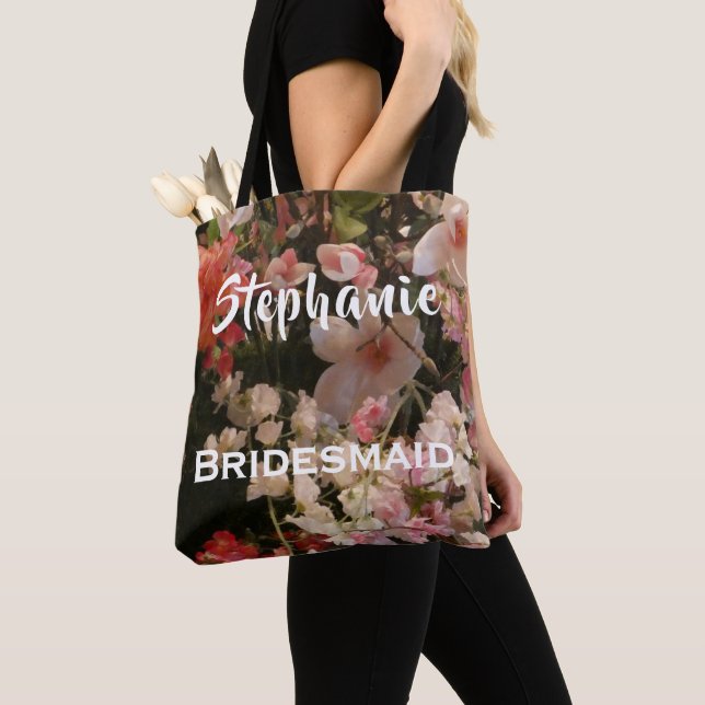 Bridesmaid Personalisiert Name Viele Blume Blumens (Von Nahem)