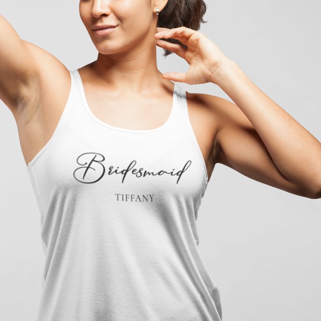 Bridesmaid Personalisiert Trendy Junggeselinnen-Ab Tank Top (Von Creator hochgeladen)