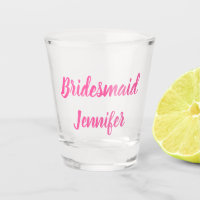 Bridesmaid Pink Individuelle Name Geschenke Hochze