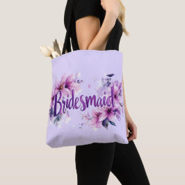 Bridesmaid Pink Lavender Floral