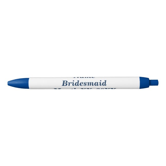 Bridesmaid Pink Mustache Pen Kugelschreiber (Vorderseite)