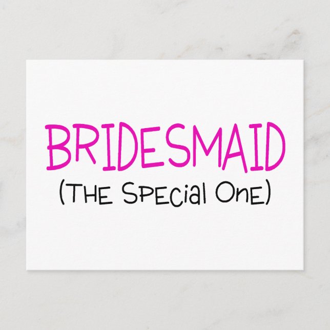 Bridesmaid Postkarte (Vorderseite)