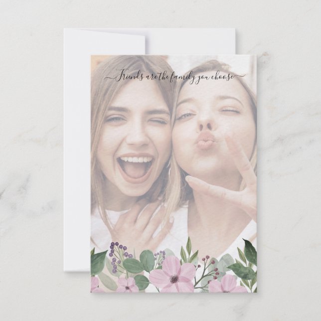 Bridesmaid Proposal with Selfie on Floral Garland (Vorderseite)