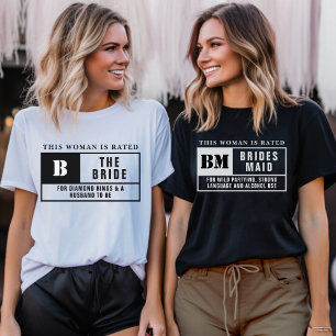 Bridesmaid Rating Junggeselinnen-Abschied T-Shirt