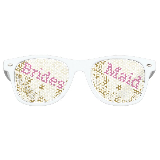 BRIDESMAID Retro Shades / Fun Party Sonnenbrille (Vorderseite)