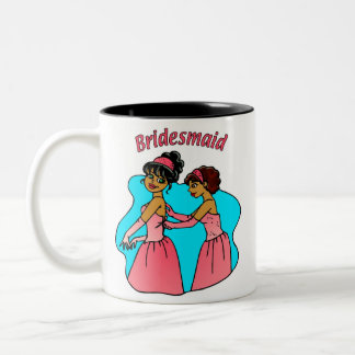 Bridesmaid (Rosa) II Zweifarbige Tasse