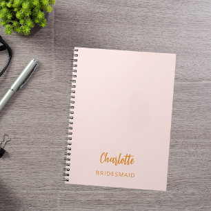 Bridesmaid-Rosa Notizblock