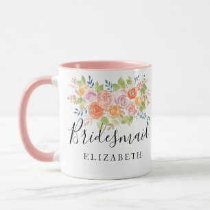 Bridesmaid Rose Bouquet Tasse