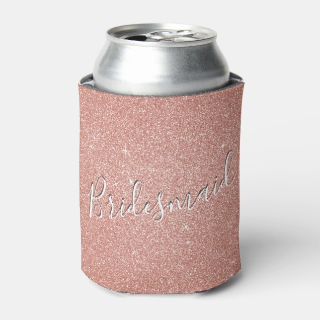 Bridesmaid Rose Gold Blush Pink Cooler Dosenkühler (Kanne Vorderseite)