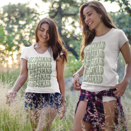 Bridesmaid Sage Green Custom Matching Brautparty T-Shirt