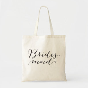 Bridesmaid Script Brautparty Wedding Tote Bag Tragetasche