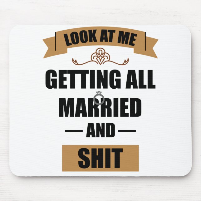 Bridesmaid Shirt Betrunken Junggeselinnen-Abschied Mousepad (Vorne)