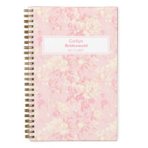 Bridesmaid Soft Peach Floral Pattern