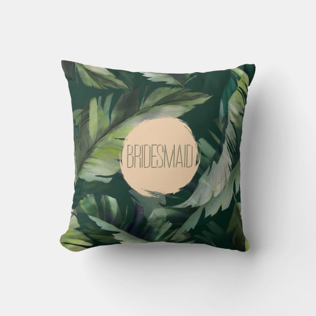 Bridesmaid spendet Junggeselinnen-Abschied Gefalle Kissen (Vorderseite)
