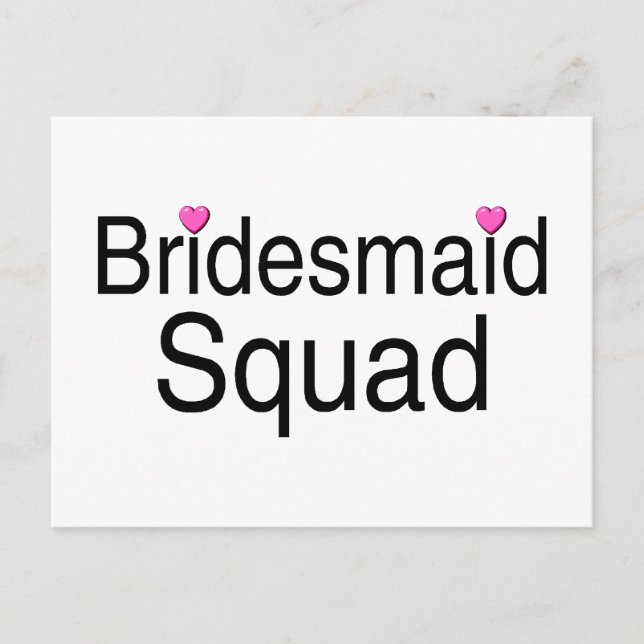 Bridesmaid Squad Postkarte (Vorderseite)