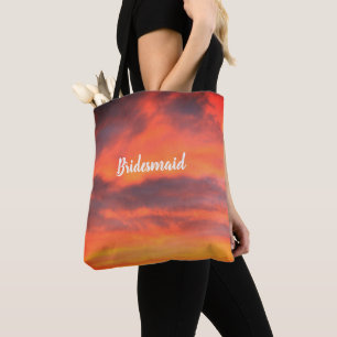 Bridesmaid Sunset Sky Orange Abstraktes Geschenk G