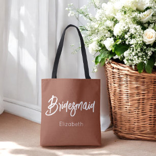 Bridesmaid Terracotta Wedding Brown