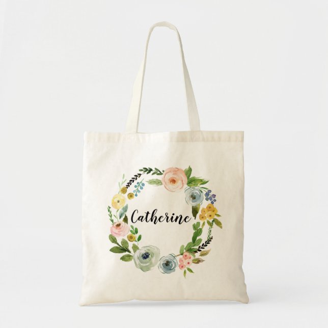 Bridesmaid Tote Bag Geschenkvorschlag Leinwand Tragetasche (Vorne)