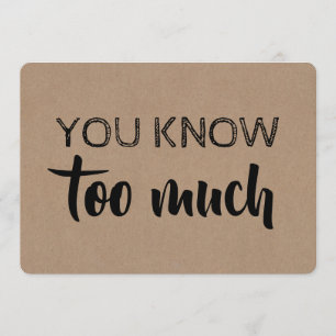 Bridesmaid / Trauzeugin Funny Modern Einladung