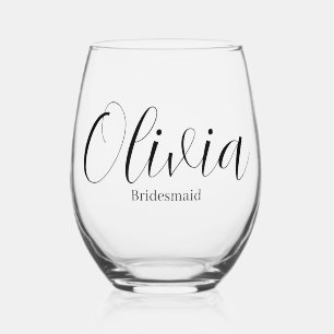 Bridesmaid Trinkbehälter Weinglas Ohne Stiel