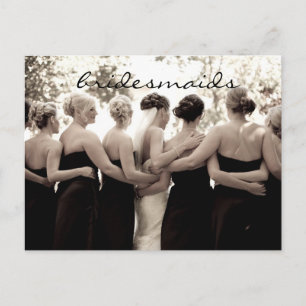 Bridesmaid Vielen Dank Anmerkung Postkarte