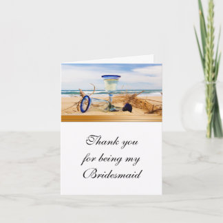 Bridesmaid Vielen Dank, dass Sie eine Hochzeit am Dankeskarte