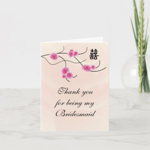 Bridesmaid Vielen Dank Karte Doppelglückskirry
