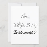 Bridesmaid Vorschlag Elegant Einfache Coole Hochze