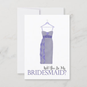 Bridesmaid-Vorschlag Farbkleid Einladung