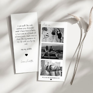 Bridesmaid Vorschlag Foto Strip Foto Stand Save The Date