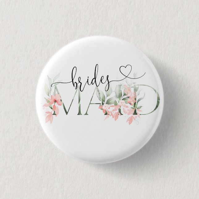 Bridesmaid Vorschlag Gift Junggeselinnen-Abschied  Button (Vorderseite)