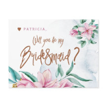 Bridesmaid Vorschlag Glave werden Sie meine Brides