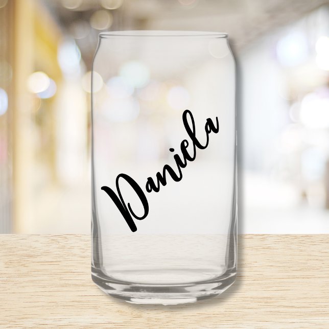 Bridesmaid Vorschlag Kalligrafie Personalisierte B Dosenglas (bridesmaid gift bridal shower favor personalized wine glass with name)