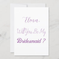 Bridesmaid-Vorschlag Lila Lilac Lavender Wedding