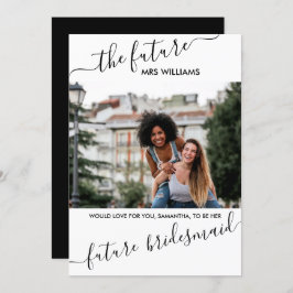 Bridesmaid Vorschlag von Future Frau Personalisier Einladung