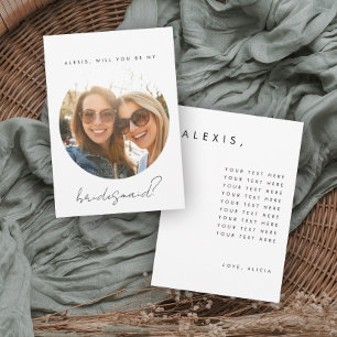 Bridesmaid-Vorschlagskarte Einladung