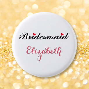 Bridesmaid Wedding Bridal Junggeselinnen-Abschied  Button