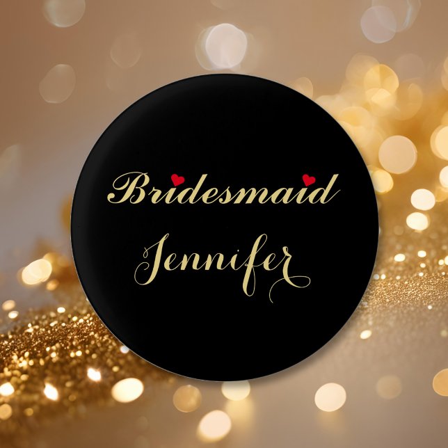 Bridesmaid Wedding Bridal Junggeselinnen-Abschied  Button (Maid of Honor Bridal Bachelorette Party Wedding Pinback Button)