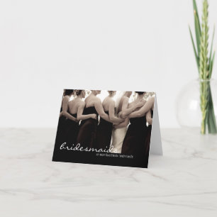 Bridesmaid Wedding Danke-Card Dankeskarte