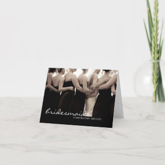 Bridesmaid Wedding Danke-Card Dankeskarte