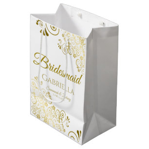 Bridesmaid Wedding Gift Bag - Mittel Mittlere Geschenktüte