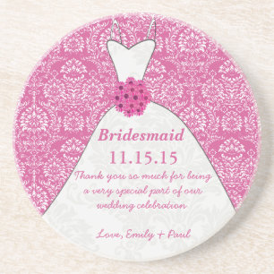 Bridesmaid Wedding Gown Untersetzer