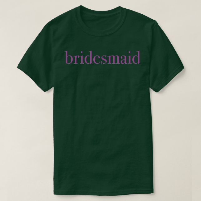 Bridesmaid Wedding Party Geschenk Perfekt Rosa Tee (Design vorne)