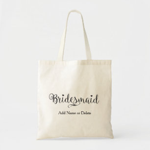 Bridesmaid Wedding Tasche Budget Leinwand Tote Bag