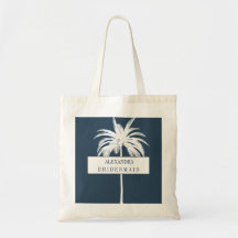 Bridesmaid White Palm Tree Elegante Moderner Chic