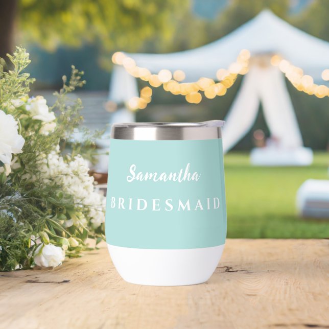 Bridesmaid Wine Tumbler (Hochzeit)